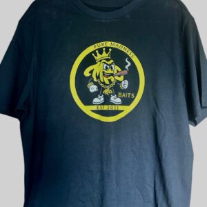 Black Mad T Shirt Mad Mark logo