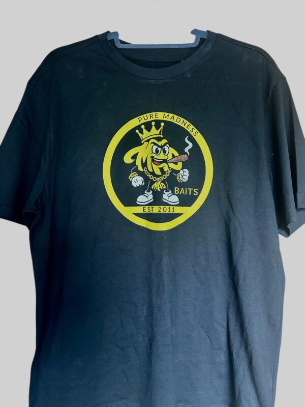 Black Mad T Shirt Mad Mark logo