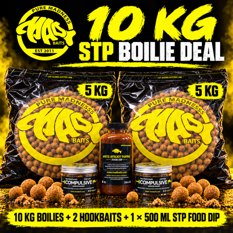 Nutz STP 10kg deal 2 hook baits 500ml food